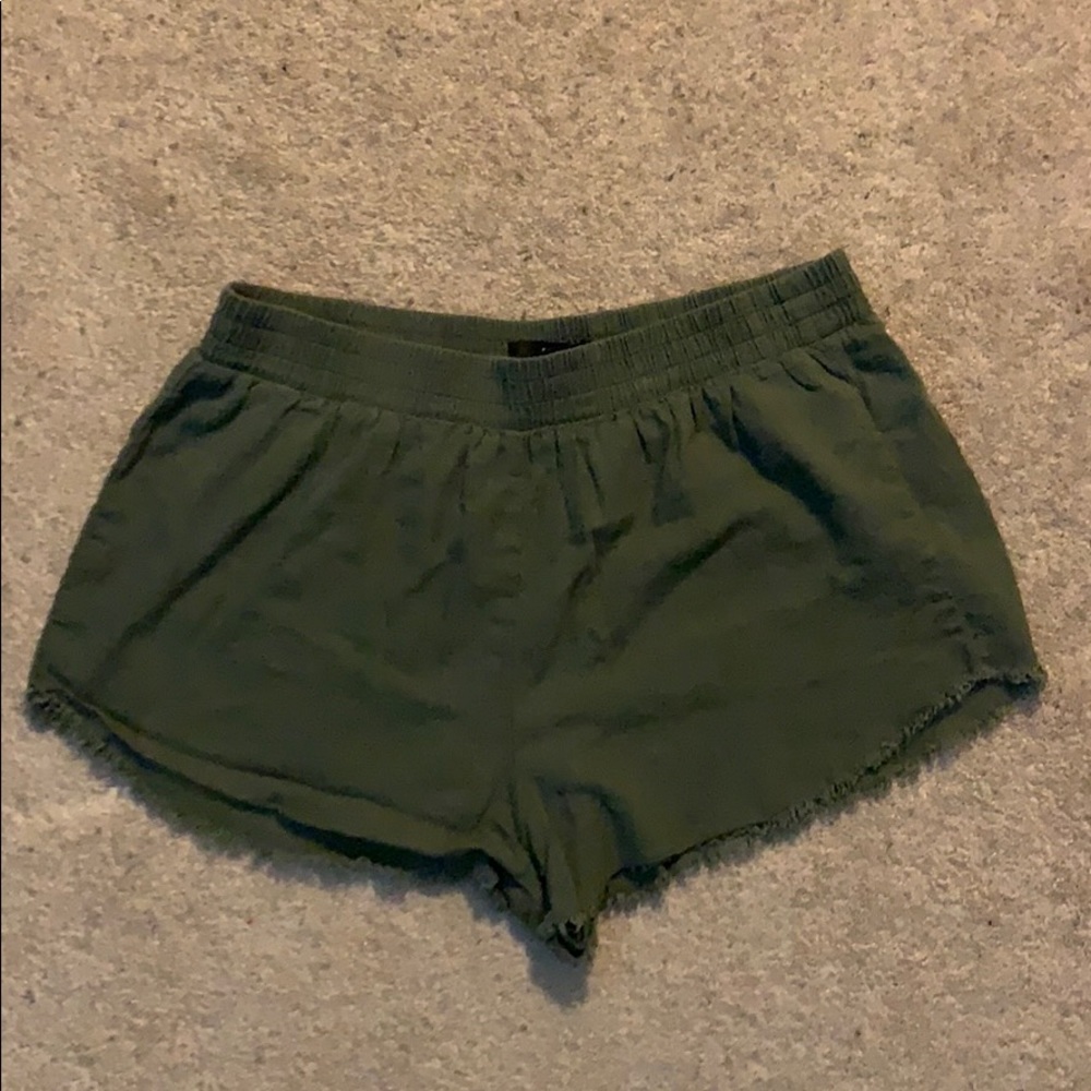 Olive green shorts